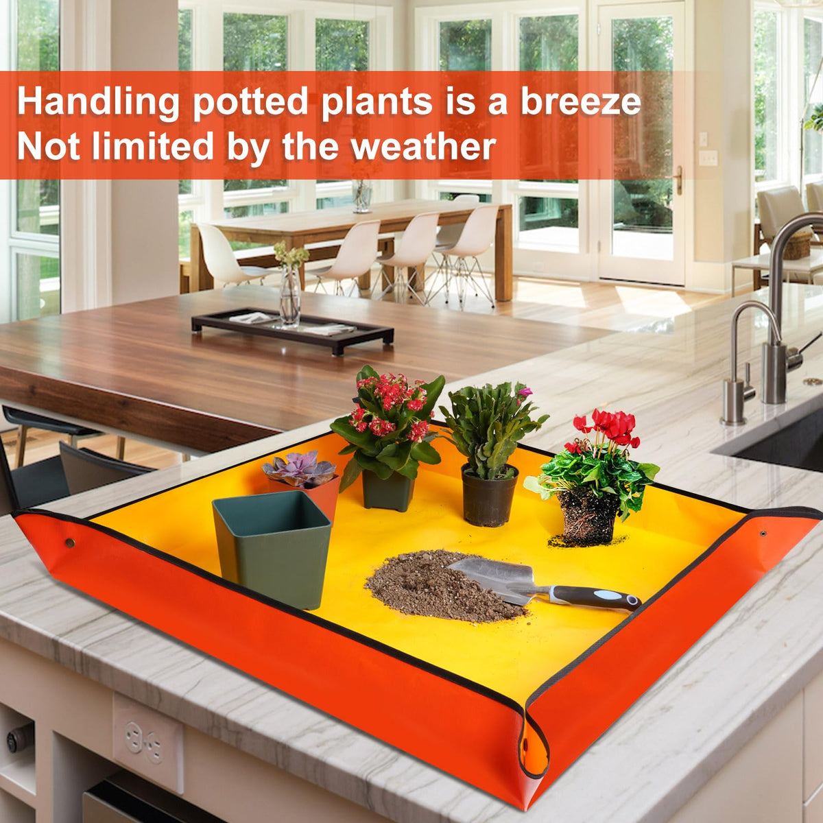 HNXTYAOB foldable gardening tray easy to clean and store
