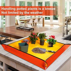 HNXTYAOB foldable gardening tray easy to clean and store