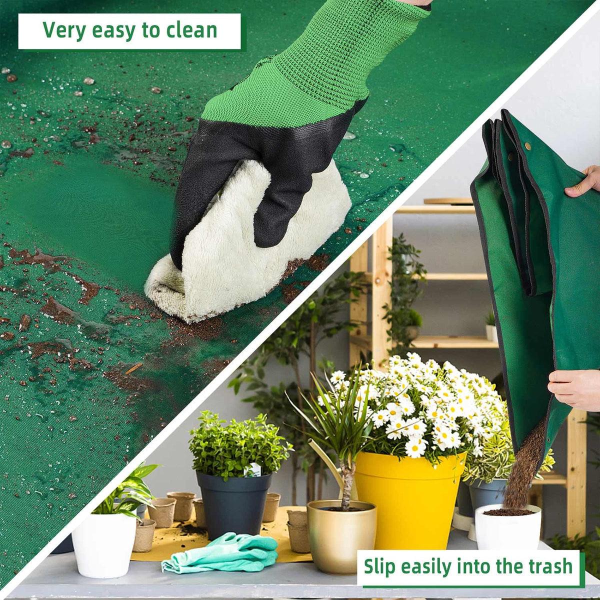 HNXTYAOB Mess-free alternative to cardboard for potting.