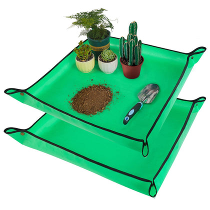 HNXTYAOB repotting mat folded for easy storage on counter