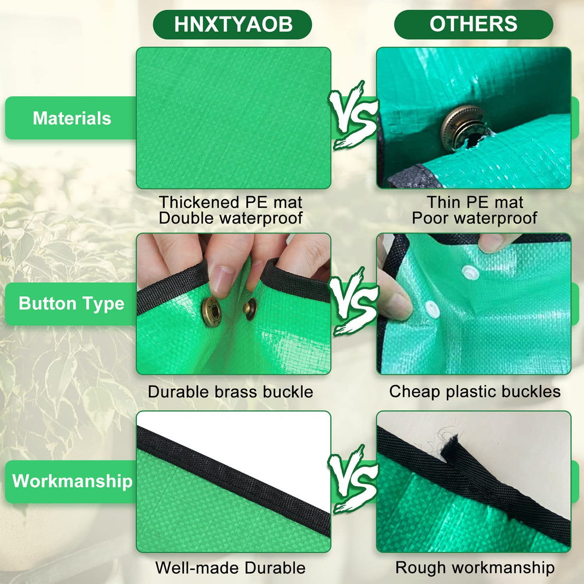 HNXTYAOB repotting mat rolled for compact storage after use
