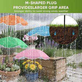 HNYTLCO M-shaped base provides stable setup in garden beds