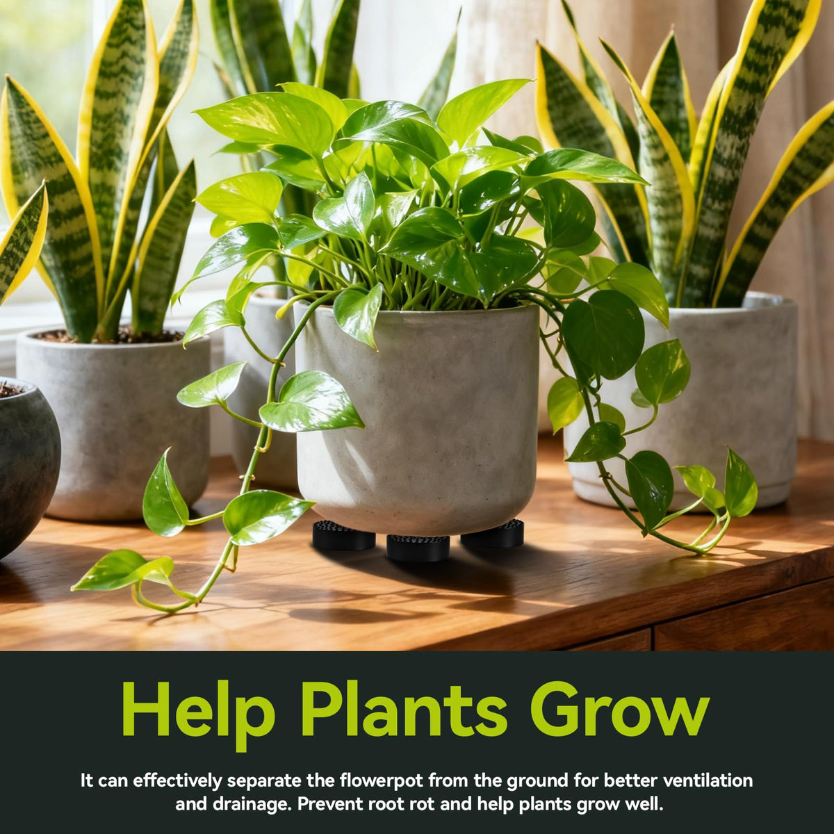 HNYYZL durable rubber design stays clean and long-lasting for planters in any setting.