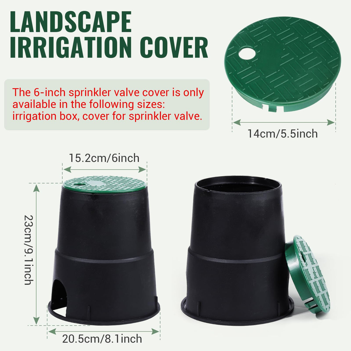 HNYYZL ID durable engineering plastic lid resists cracking and UV.