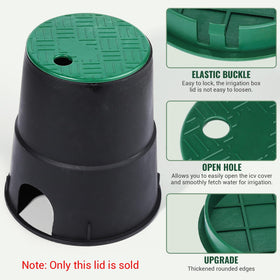 HNYYZL ID snap-on lid enables easy irrigation access.