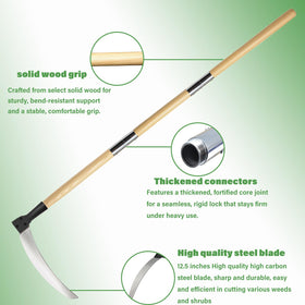 HOAIXUN balanced garden tool design supports stable swings during long sessions.