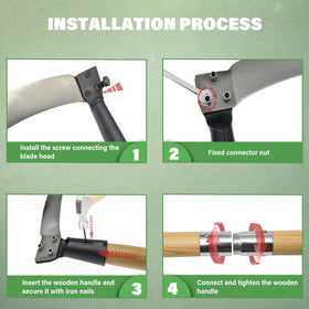 HOAIXUN detachable design enables easy cleaning, sharpening, or replacement.