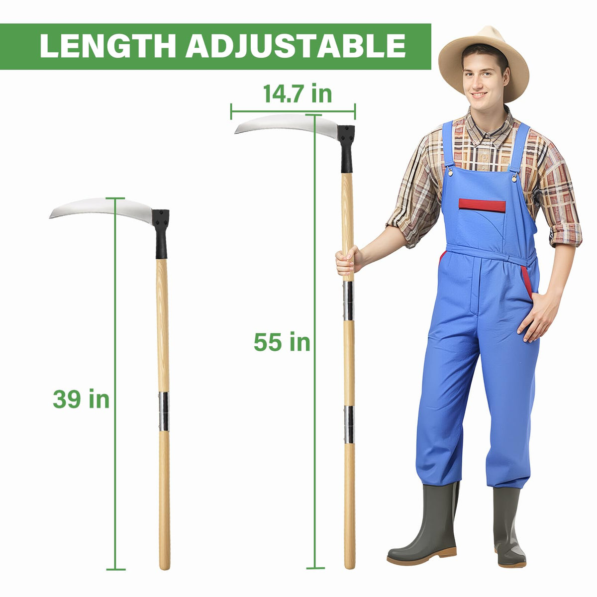 HOAIXUN ideal for yards, gardens, fields, and ditch maintenance.