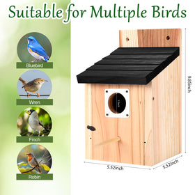 hoamayya predator guard birdhouse with built-in protection for nesting birds