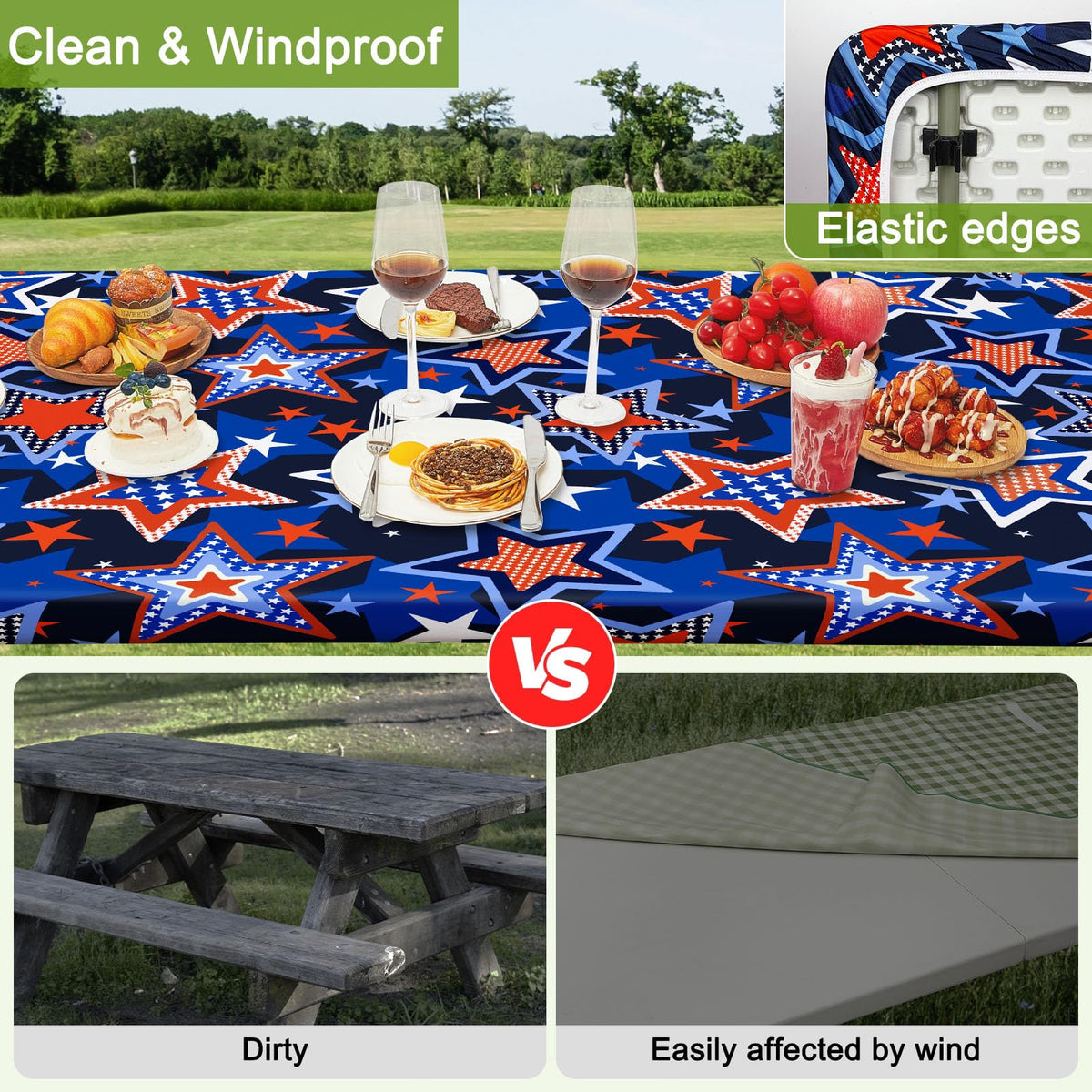 HobbLab elastic edge fit keeps table and benches secure against wind