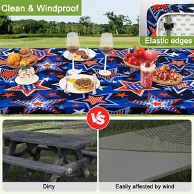 HobbLab elastic edge fit keeps table and benches secure against wind