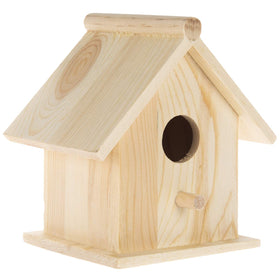 Hobby Lobby Woodpile Fun square birdhouse base ready for painting and display.