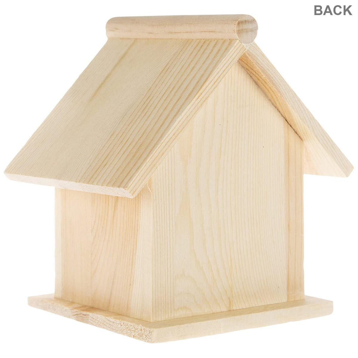 Hobby Lobby Woodpile Fun square birdhouse roof area ideal for décor and customization.