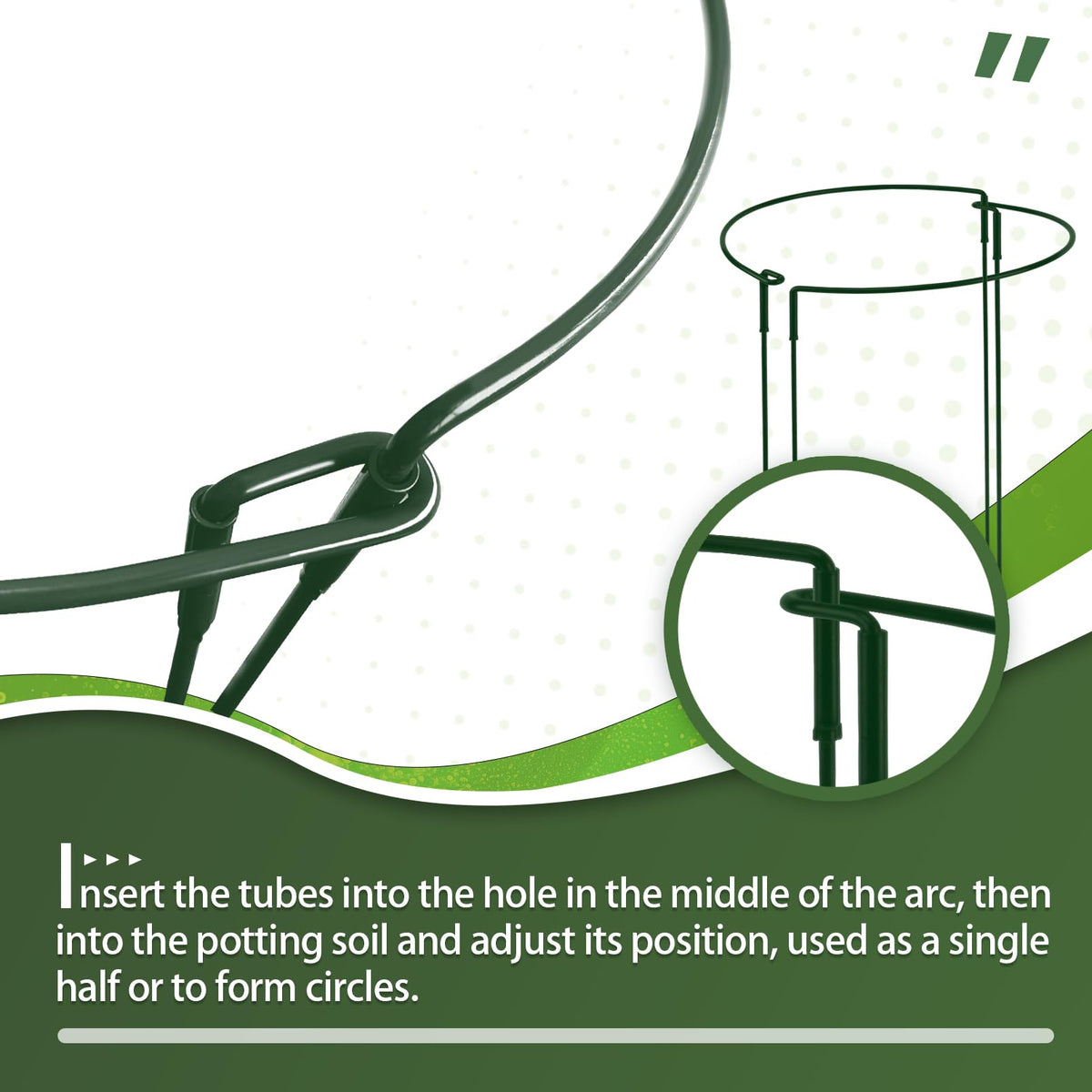 Hobychild adjustable 10x16 to 10x31 stake adapts to plants.