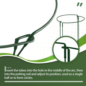 Hobychild adjustable 10x16 to 10x31 stake adapts to plants.