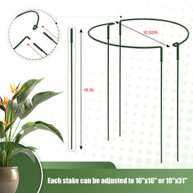 Hobychild patchwork tubes provide versatile 16-inch garden support.