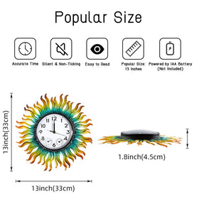 HOBYLUBY outdoor clock with thermometer and humidity readouts