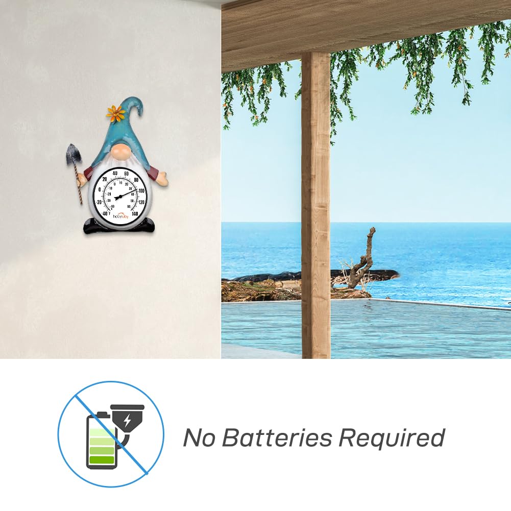 HOBYLUBY battery-free temperature gauge uses copper movement for real-time sensing
