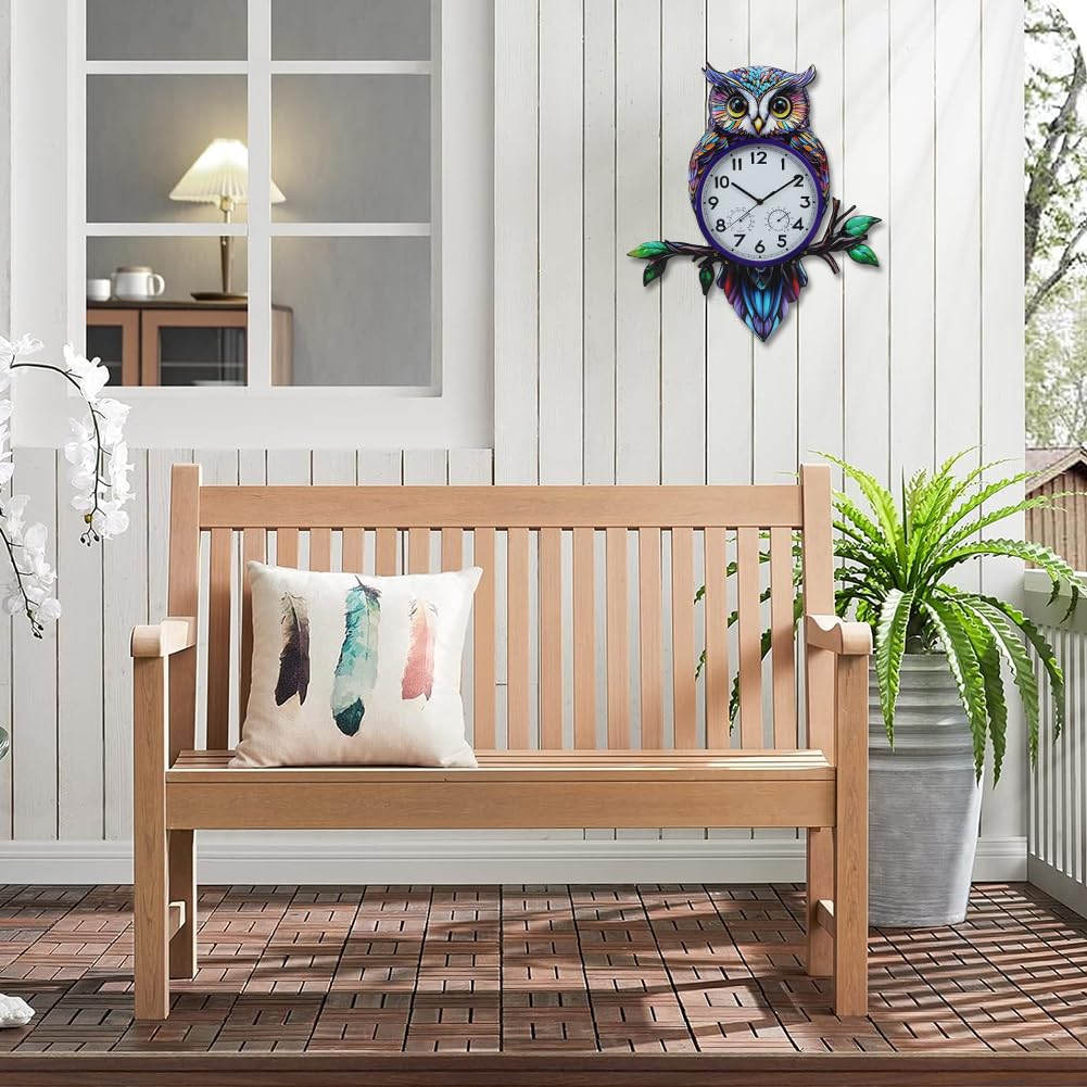 HOBYLUBY large outdoor clock assembly for easy setup