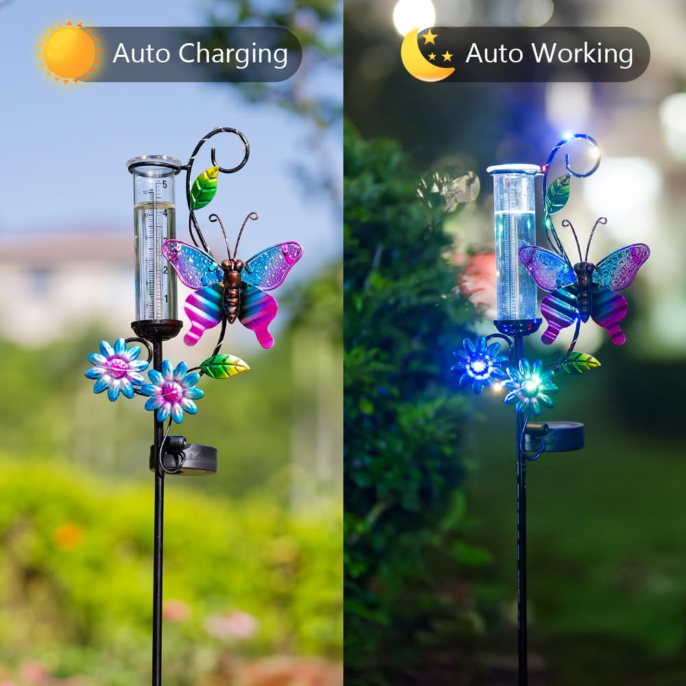 HOBYLUBY metal butterfly stand supports the glass tube securely
