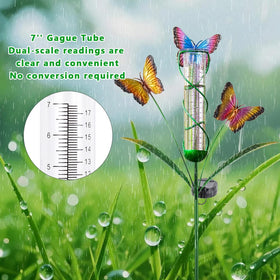 Sturdy metal stand with H-shaped pole resists wind in garden settings