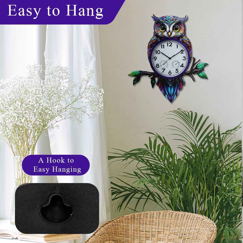 HOBYLUBY night-time outdoor clock ambience for low-light spaces