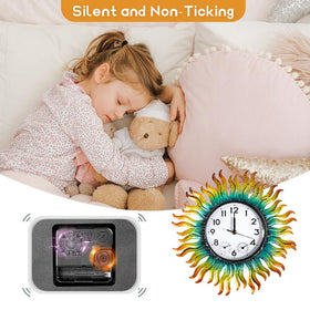 Silent quartz movement eliminates ticking for quiet spaces