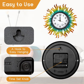 Waterproof exterior clock designed for patio weather