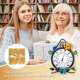 HOBYLUBY large wall thermometer packaged for easy mounting in any space.