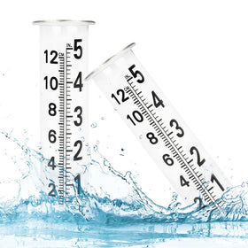 HOBYLUBY rain gauge records rainfall to help water plants effectively.