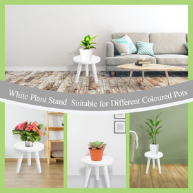 Hoceium short planter table fits tight spaces and corners.