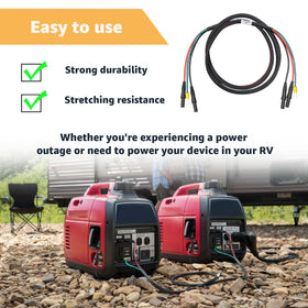 Hodeoo HPK123HI durable parallel cable with lifetime support for generators