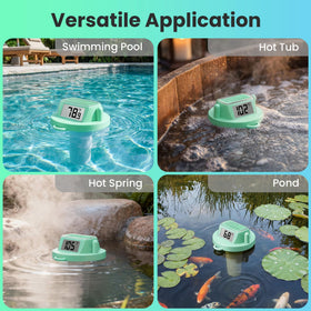 HODIK ABS-sealed thermometer withstands constant submersion and daily pool use.
