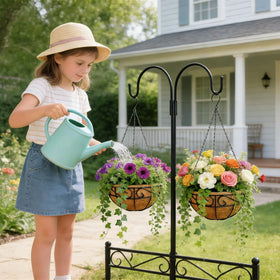 hodooly hanging basket ideal for porches and balconies with easy positioning