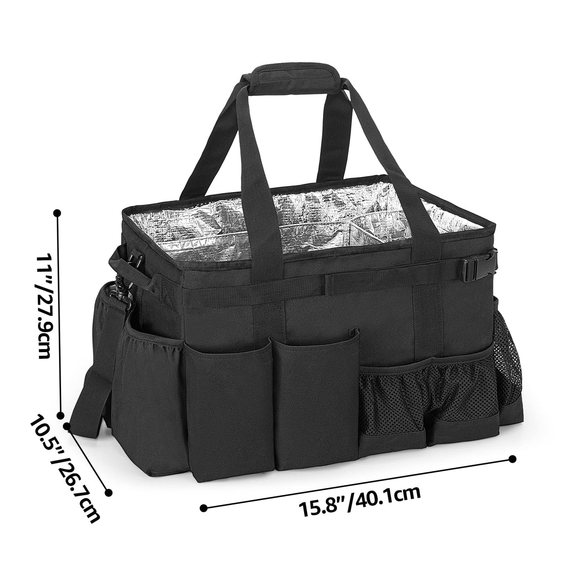 HODRANT adjustable shoulder strap and dual handles for versatile transport.