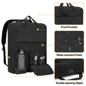 HODRANT bag features multiple pockets and a mesh pocket for cords and adapters.