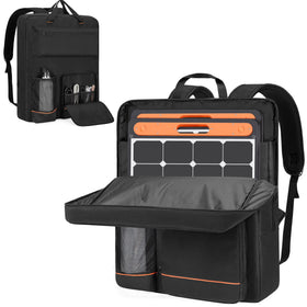 HODRANT solar panel storage bag backpack for two panels, ideal for portable solar setups.