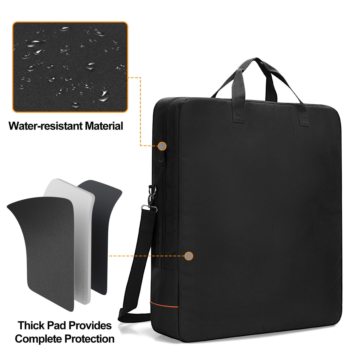 HODRANT carrying handles and removable strap enable comfortable outdoor transport