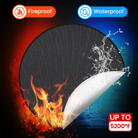 Hodufy fire pit mat easy to clean and store after use