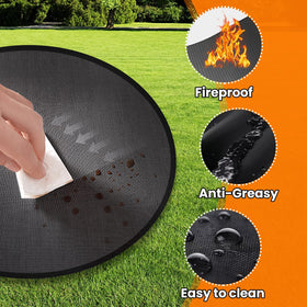 Hodufy fire pit mat lab-tested durability for outdoor use
