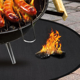 Hodufy fire pit mat compatible with various outdoor setups