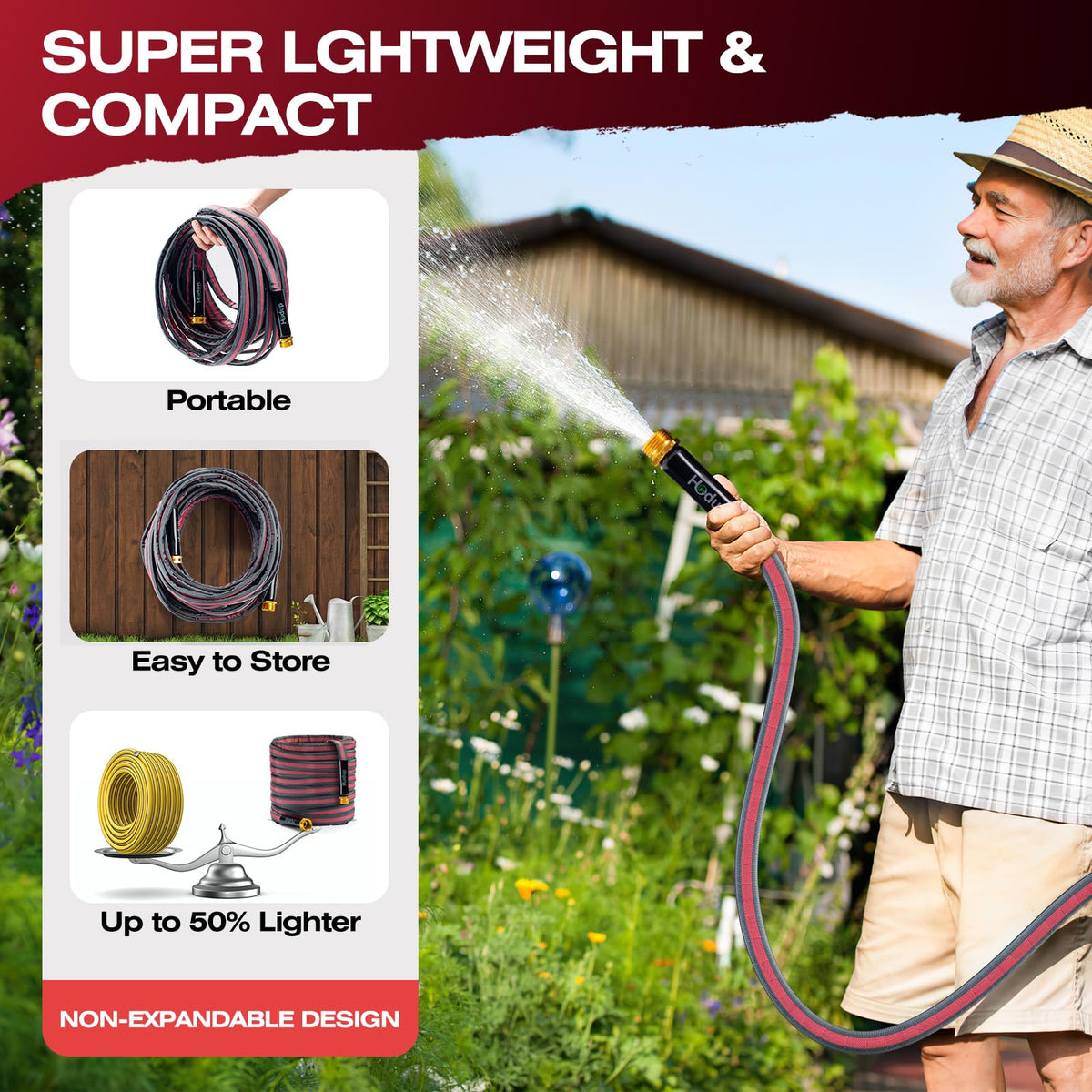 HODUP garden hose all-weather durability performs reliably in sun or cold