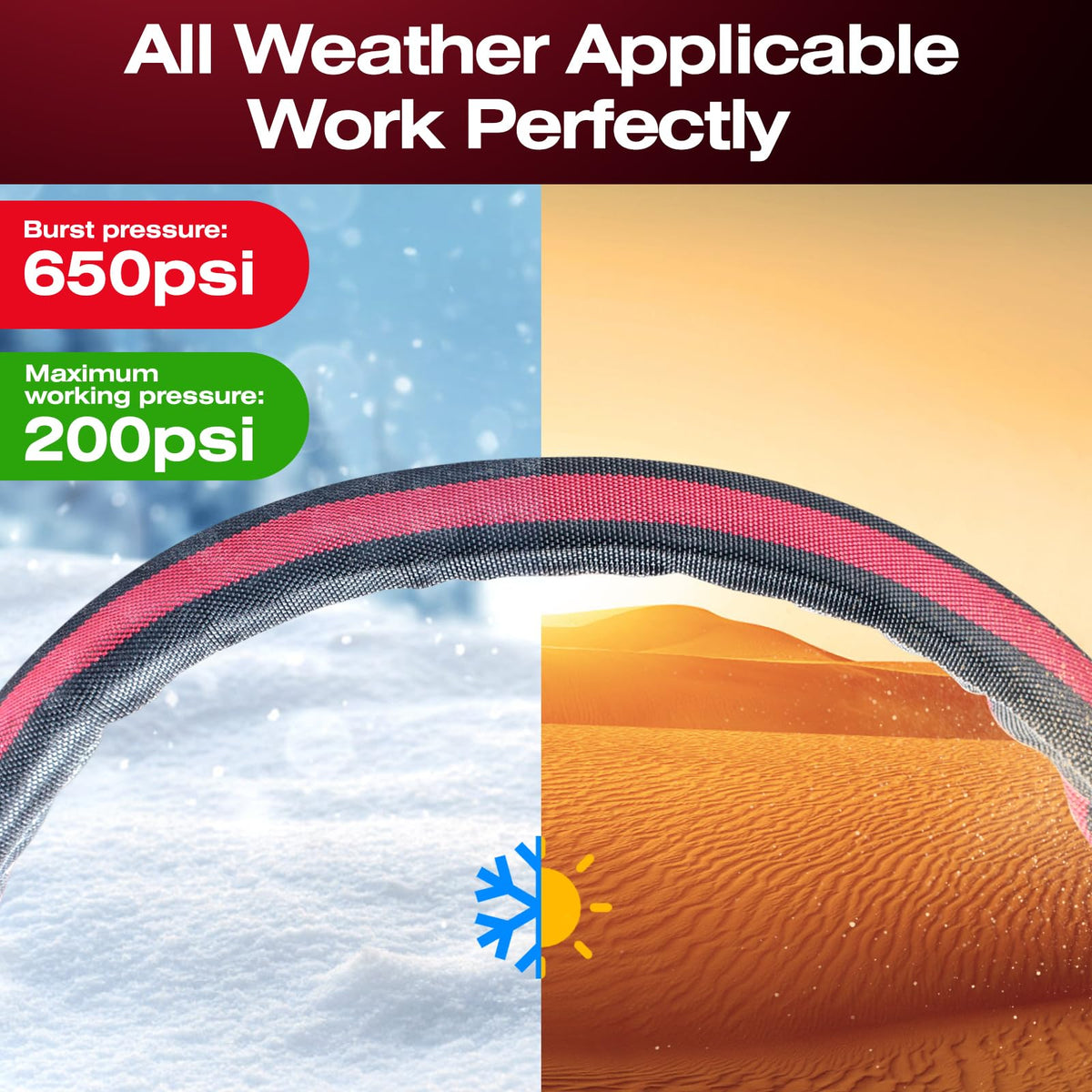 HODUP garden hose kink-free technology maintains steady water flow in tight layouts