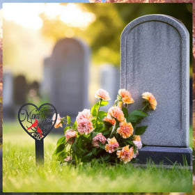 Hoemwarm butterfly garden stake adds elegance to outdoor memorials