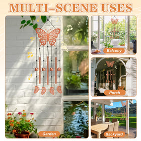 Hoemwarm butterfly wind chime gift-ready packaging makes gifting easy.