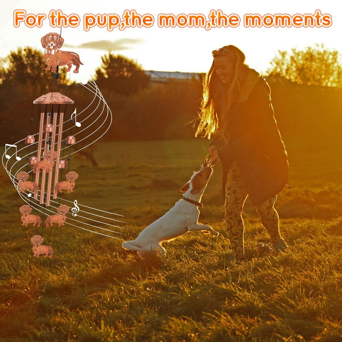 Hoemwarm windchime makes a thoughtful gift for dog lovers in a gift-ready package.