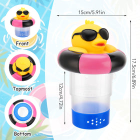 Hoemwarm Duck Chlorine Floater adjustable vents control chlorine release.