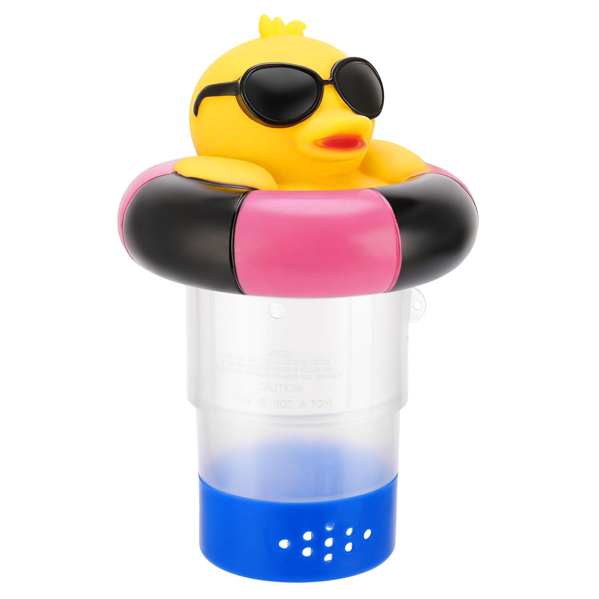 Hoemwarm Duck Chlorine Floater is skimmer-friendly and easy to place in pool.