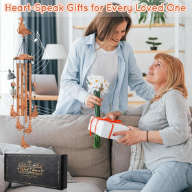 Hoemwarm goose chime features seven geese with bells for charming backyard decor
