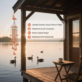 Hoemwarm chime includes a decorative metal cap for vintage farmhouse appeal
